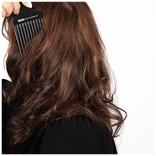 Titania Afro Hair Comb - With Wide Teeth, Durable, Big, Black, DP100157, 1 pc  