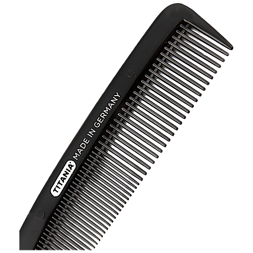 Titania Pocket Hair Comb - Durable, Smooth, Black, DP100162, 1 pc  