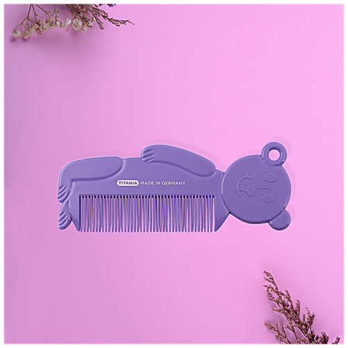 Titania Children's Hair Comb - Bear Design, Durable, Assorted Colour, DP100165, 1 pc  