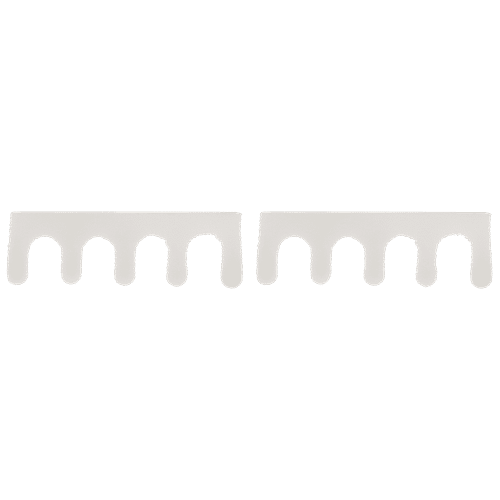 Titania Toe Spreader/Separator/Nail Paint Divider/Protector - Durable, Rustproof, White, DP100174, 2 pcs