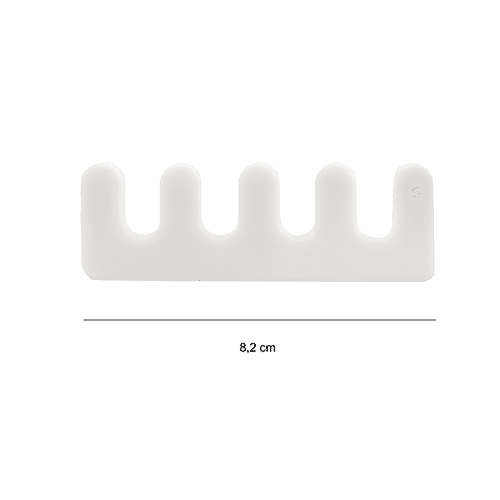 Titania Toe Spreader/Separator/Nail Paint Divider/Protector - Durable, Rustproof, White, DP100174, 2 pcs