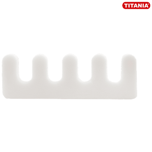Titania Toe Spreader/Separator/Nail Paint Divider/Protector - Durable, Rustproof, White, DP100174, 2 pcs
