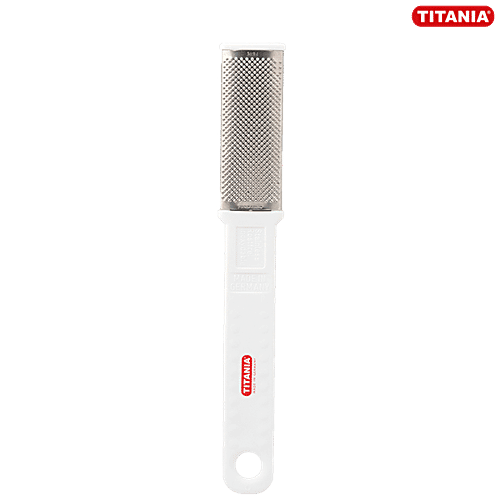 Titania Foot Filer - Stainless Steel, Durable & Rustproof, White, DP100186, 1 pc