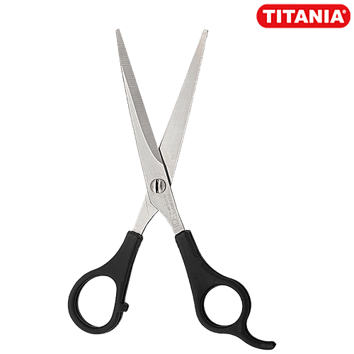 Titania Hair Scissors With Plastic Handle - Ice Tempered, Stainless Steel, Medium, DP100116, 1 pc