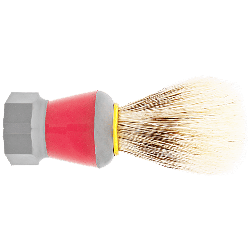 Titania Shaving Brush - With Extra Long Bristles, Durable, Medium, Red, DP100144, 1 pc  