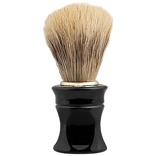 Titania Shaving Brush - With Natural Bristles, Durable, Small, Black, DP100145, 1 pc  