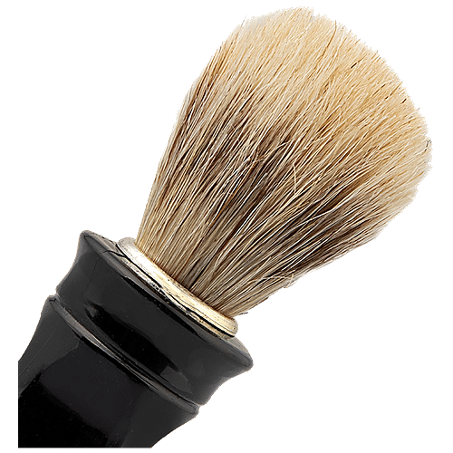 Titania Shaving Brush - With Natural Bristles, Durable, Small, Black, DP100145, 1 pc  