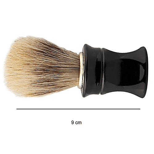 Titania Shaving Brush - With Natural Bristles, Durable, Small, Black, DP100145, 1 pc  