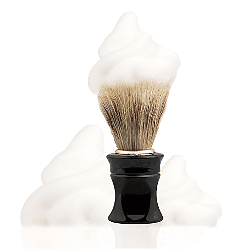 Titania Shaving Brush - With Natural Bristles, Durable, Small, Black, DP100145, 1 pc  