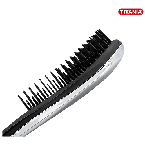 Titania Hair Detangling Brush - High Gloss Finish, Durable, Medium, Silver, DP100169, 1 pc  