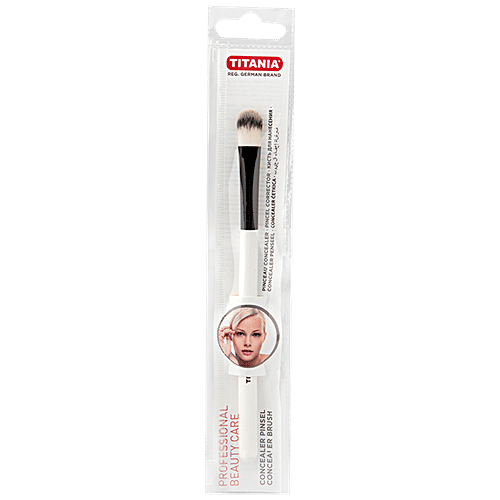 Titania Professional Concealer Brush - With Soft Bristles, Wooden, Synthetic Hair, Large, DP100177, 1 pc