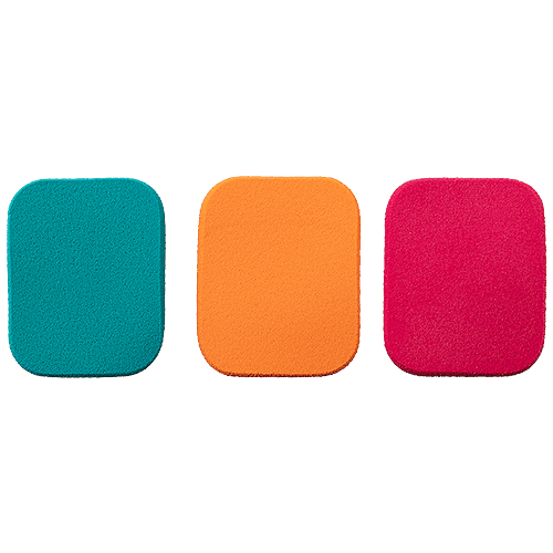 Titania Makeup Sponge - Beauty Blender, Reusable, Pink, Orange & Blue, DP100182, 3 pcs