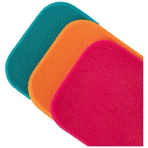 Titania Makeup Sponge - Beauty Blender, Reusable, Pink, Orange & Blue, DP100182, 3 pcs