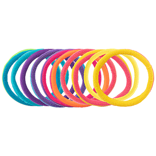 Titania Hair/Rubber/Tie/Elastic/Pony Bands - Easy To Use, Assorted Colours, DP100197, 16 pcs  