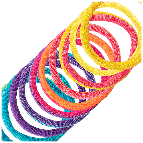 Titania Hair/Rubber/Tie/Elastic/Pony Bands - Easy To Use, Assorted Colours, DP100197, 16 pcs  