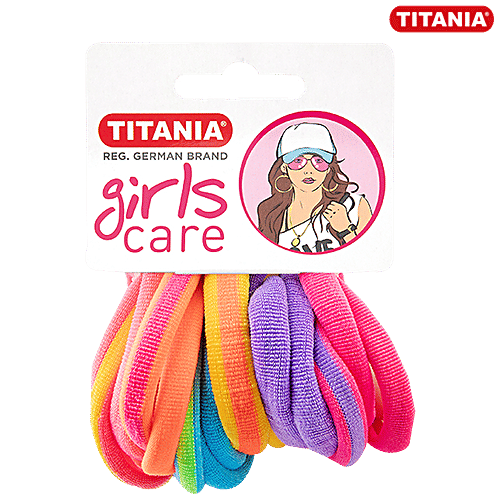 Titania Hair/Rubber/Tie/Elastic/Pony Bands - Easy To Use, Assorted Colours, DP100197, 16 pcs  