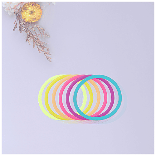 Titania Hair/Rubber/Tie/Elastic/Pony Bands - Easy To Use, Assorted Colours, DP100198, 6 pcs  