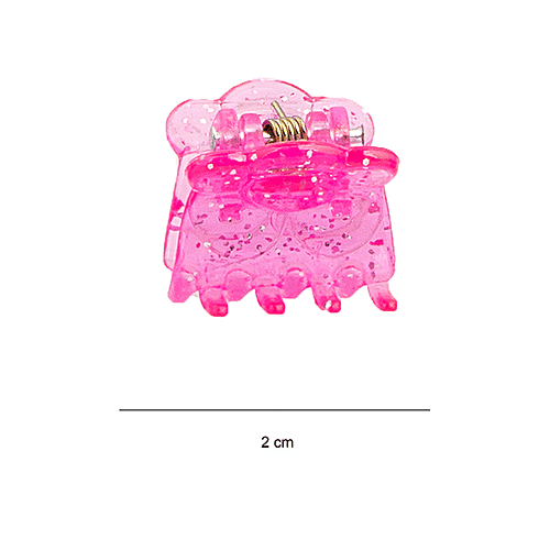 Titania Hair Clip/Clutcher - Extra Small, Glitter-Assorted Colours, DP100205, 6 pcs