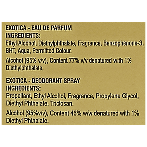 Ramsons Exotica - Eau De Parfume & Deodorant Spray, Long Lasting Fragrance, 2 pcs  