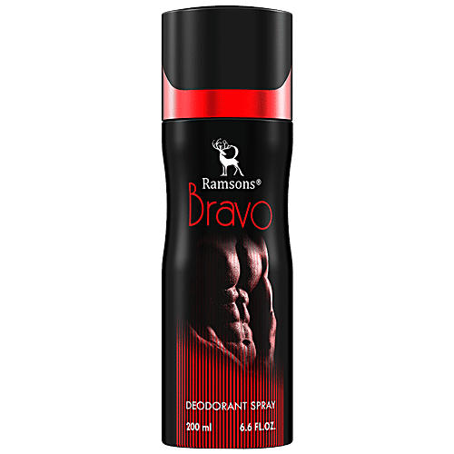Ramsons Bravo Deodorant Spray - For Men, For A Long Lasting Impression, Feel Fresh, 200 ml