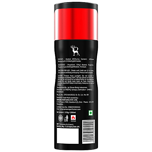 Ramsons Bravo Deodorant Spray - For Men, For A Long Lasting Impression, Feel Fresh, 200 ml
