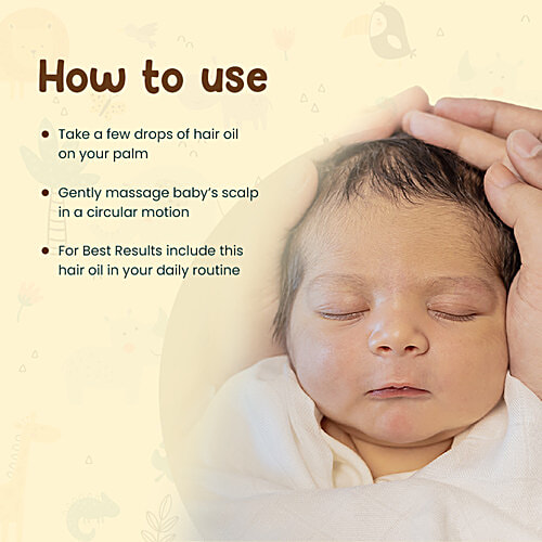 Mother Sparsh Baby Hair Oil - With 21 Ayurvedic Herbs & Oils, Non-Sticky, Nourishes Tender Scalp, 100 ml