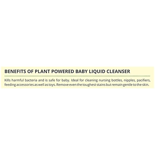 Mother Sparsh Plant Powered Baby Liquid Cleanser - Green Apple & Basil, 500 ml Safely Cleans Baby bottles, nipples, Toys, Removes Milk film Odour