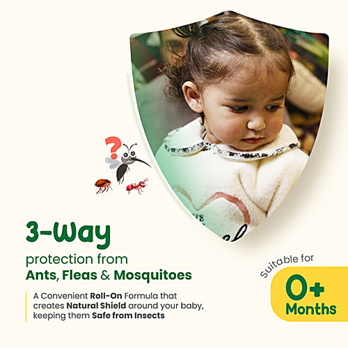 Mother Sparsh Anti Insect Fabric Roll On - 100% All Natural, With Citronella, Lemongrass & Neem Oil, 12 ml  Natural Protection, Mosquito Repellent, Flea Protection, Insect Repellent, DEET Free