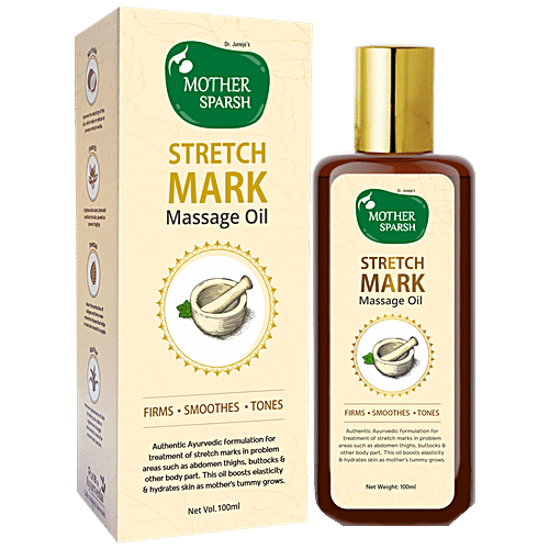 Buy Mother Sparsh Stretch Mark Massage Oil Herbal Blend, Ayurvedic