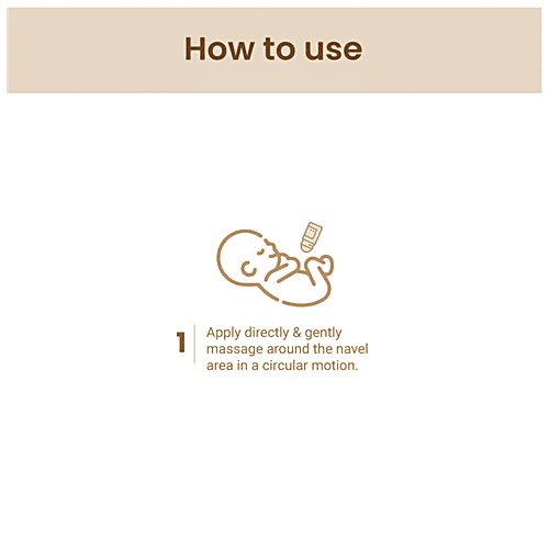 Mother Sparsh Tummy Roll On 100% Ayurvedic - Hing & Saunf Oil, 0+ Months, 40 ml Effective Relief From Colic, Indigestion & Constipation