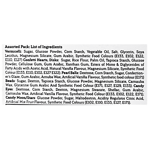 Serapheena Pink & Blue Sugar Sprinkles - Assorted Colours & Designs, For Cake Decoration, 100 g  