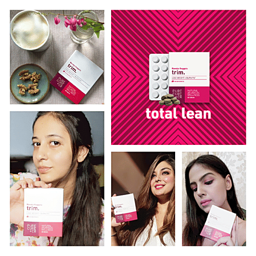 PURECURE+CO Navaka Guggulu Trim Tablets - Loose Weight + Burn Fat, Natural Ayurvedic Wellness, 60 pcs