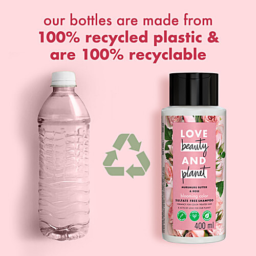Love Beauty & Planet Blooming Colour Shampoo - Murumuru Butter & Rose, For Colour Treated Hair, 200 ml  