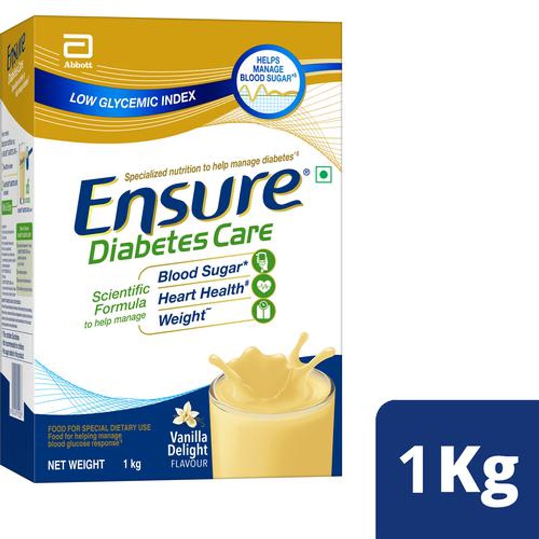 Ensure Diabetes Care Specialized Nutrition Drink - Vanilla Delight Flavour, 1 kg Box