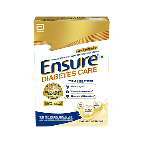 Ensure Diabetes Care Specialized Nutrition Drink, Vanilla, 375 g Box 