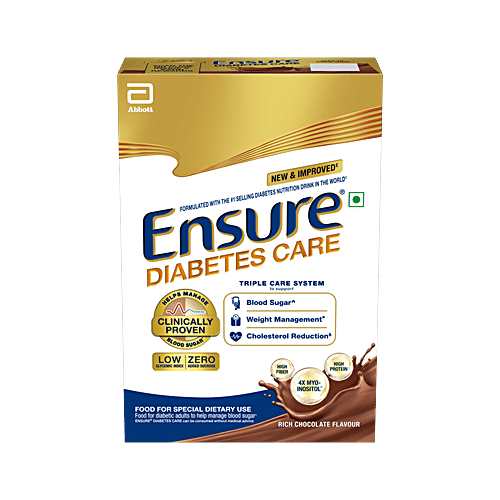 Ensure Diabetes Care Rich Chocolate Flavoured Nutrition Drink, 375 g  