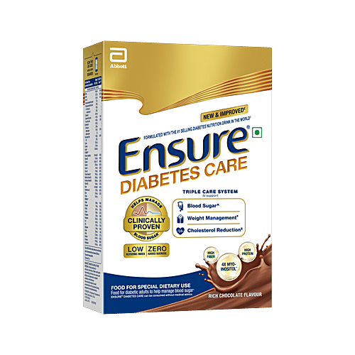 Ensure Diabetes Care Rich Chocolate Flavoured Nutrition Drink, 375 g  