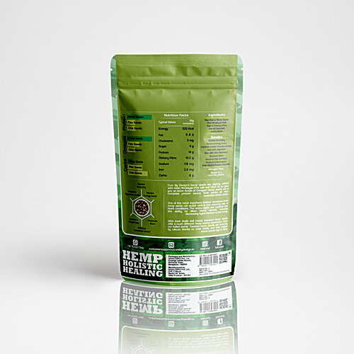 Cure by Design Hemp Seed Raw & Toasted With Himalayan Pink Salt - Rich In Omega Fatty Acids, Supports Cardiovascular Health, 250 g  Rich in Omega Fatty Acids
 Supports Cardiovascular Health