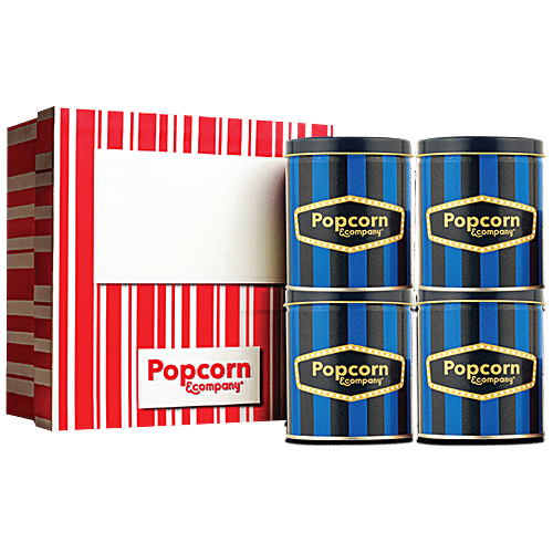 Buy Popcorn & Co. Celebration Gift Box Red, 4 Flavour Popcorn Pack