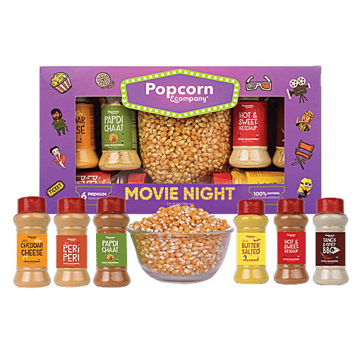 Buy Popcorn & Co. Movie Night â€“ DIY Popcorn Kit, Seasoning Variety Pack Online at Best Price