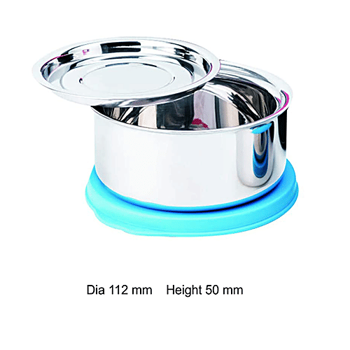 Signoraware Executive Double/Twin Wall Steel Container With Cover Plate - High Quality, Medium, Red, 260 ml  