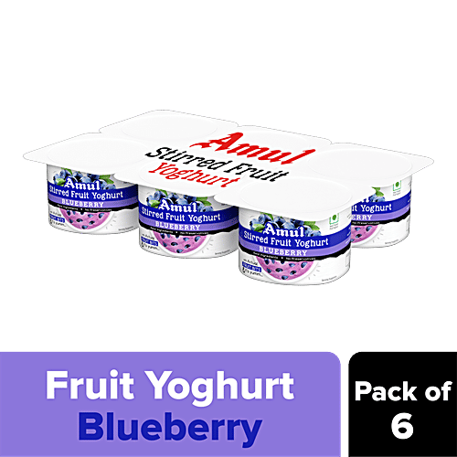 Buy Amul Stirred Fruit Yoghurt Blueberry, Rich, Smooth & Creamy