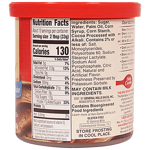 Betty Crocker Rich & Creamy Frosting - Milk Chocolate, Imported, 453 g  