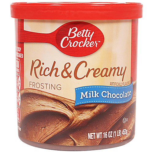 Betty Crocker Rich & Creamy Frosting - Milk Chocolate, Imported, 453 g  