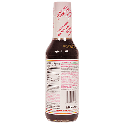 Buy Kikkoman Gluten Free Less Sodium Teriyaki Marinade Sauce Online at