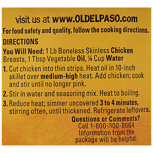 Buy Old El Paso Taco Seasoning Chicken Online at Best Price of Rs 295