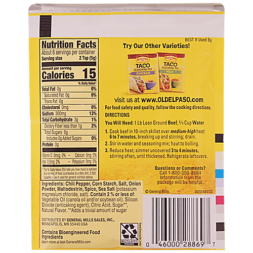 Old El Paso Taco Seasoning Mix Original, 28 g  