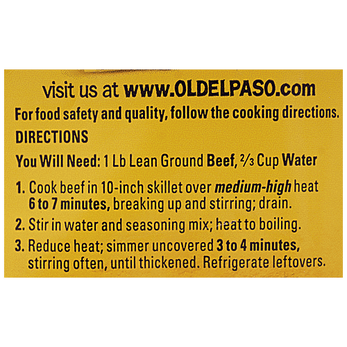 Old El Paso Taco Seasoning Mix Original, 28 g  