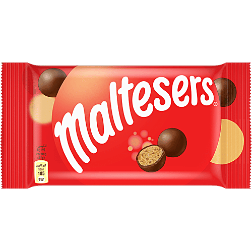 Maltesers Imported Chocolate Pack - Rich, Creamy & Sweet, 37 g Pouch Delicious Honeycomb Spheres
 Creamy Milk Chocolate