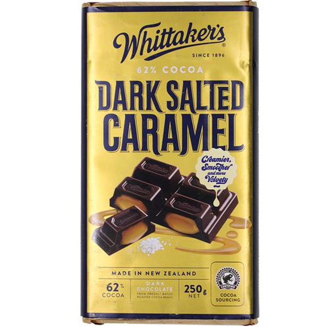 Buy WHITTAKERS Dark Salted Caramel Chocolate Bar Creamier, Smoother